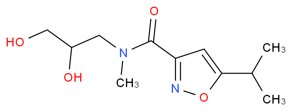 N-(2,3-dihydroxypropyl)-5-isopropyl-N-methyl-3-isoxazolecarboxamide_Molecular_structure_CAS_)