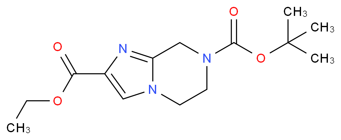 7-tert-Butyl 2-ethyl 5,6-dihydroimidazo-[1,2-a]pyrazine-2,7(8H)-dicarboxylate_Molecular_structure_CAS_1053656-22-6)