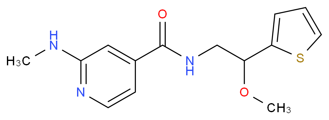 N-[2-methoxy-2-(2-thienyl)ethyl]-2-(methylamino)isonicotinamide_Molecular_structure_CAS_)