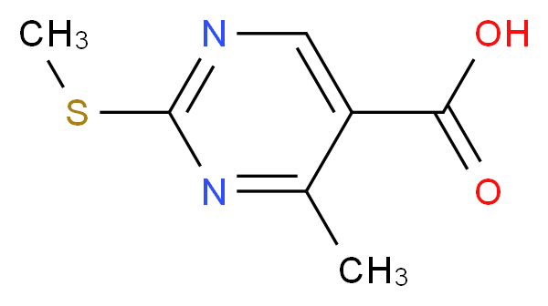 4-Methyl-2-(methylsulfanyl)-5-pyrimidinecarboxylic acid_Molecular_structure_CAS_98276-75-6)