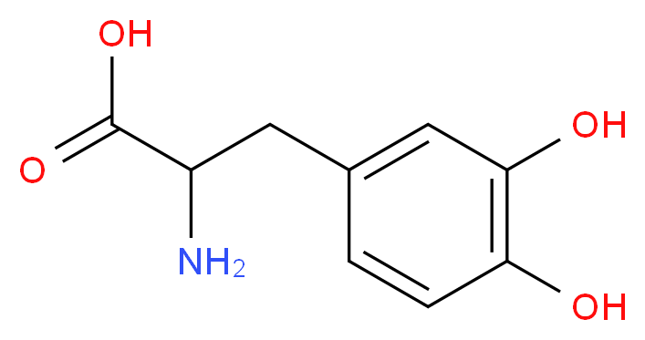 (S)-2-amino-3-(3,4-dihydroxyphenyl)propanoic acid_Molecular_structure_CAS_)