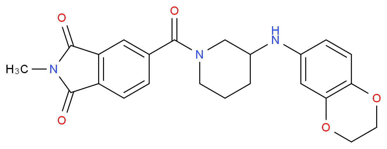 5-{[3-(2,3-dihydro-1,4-benzodioxin-6-ylamino)-1-piperidinyl]carbonyl}-2-methyl-1H-isoindole-1,3(2H)-dione_Molecular_structure_CAS_)