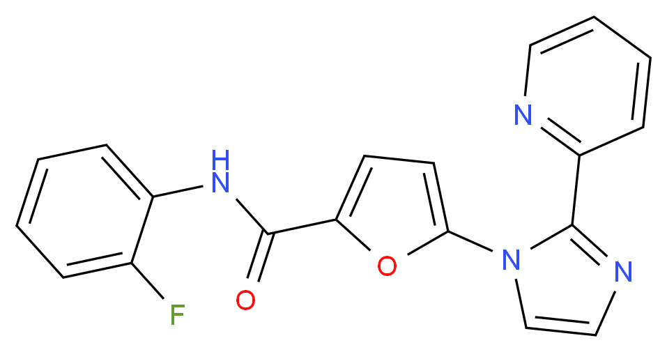N-(2-fluorophenyl)-5-(2-pyridin-2-yl-1H-imidazol-1-yl)-2-furamide_Molecular_structure_CAS_)