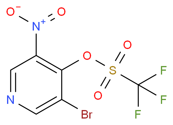 3-Bromo-5-nitropyridin-4-yl trifluoromethanesulfonate_Molecular_structure_CAS_)