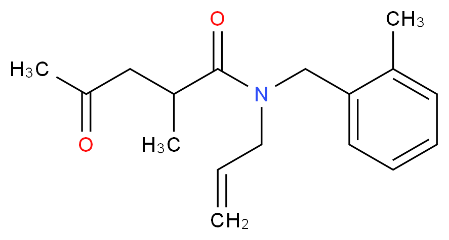 N-allyl-2-methyl-N-(2-methylbenzyl)-4-oxopentanamide_Molecular_structure_CAS_)