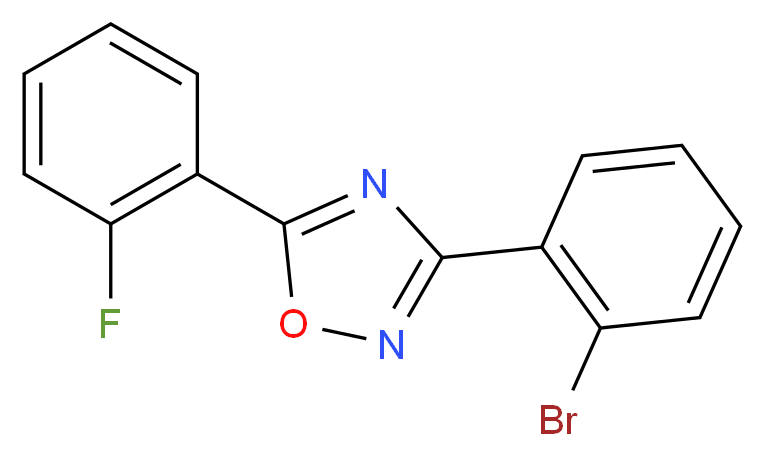 3-(2-Bromophenyl)-5-(2-fluorophenyl)-1,2,4-oxadiazole_Molecular_structure_CAS_)