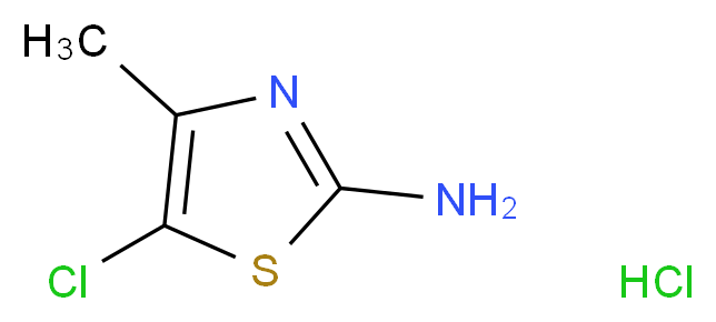 2-Amino-5-chloro-4-methyl-1,3-thiazole hydrochloride_Molecular_structure_CAS_42212-83-9)