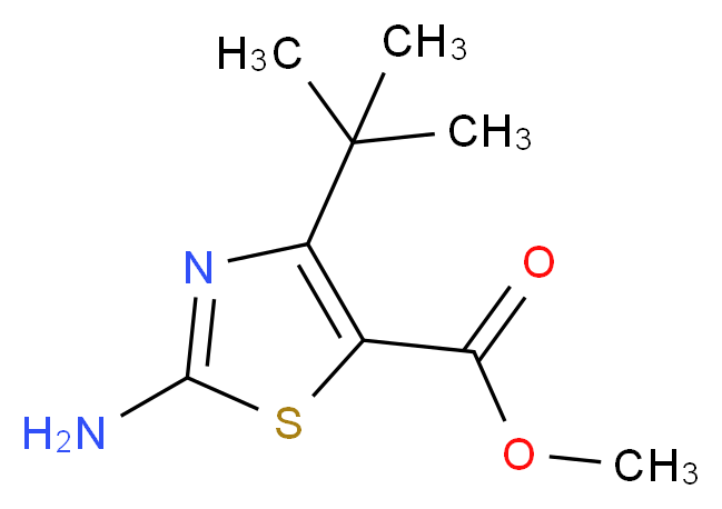 methyl 2-amino-4-tert-butyl-1,3-thiazole-5-carboxylate_Molecular_structure_CAS_)