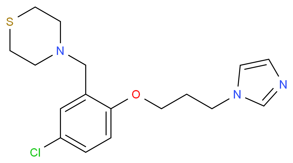 4-{5-chloro-2-[3-(1H-imidazol-1-yl)propoxy]benzyl}thiomorpholine_Molecular_structure_CAS_)