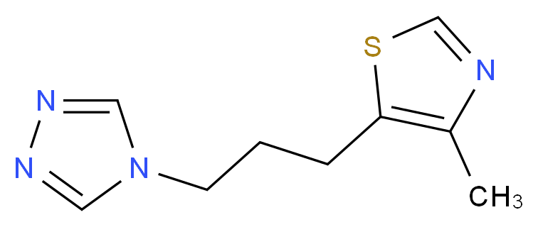 4-[3-(4-methyl-1,3-thiazol-5-yl)propyl]-4H-1,2,4-triazole_Molecular_structure_CAS_)
