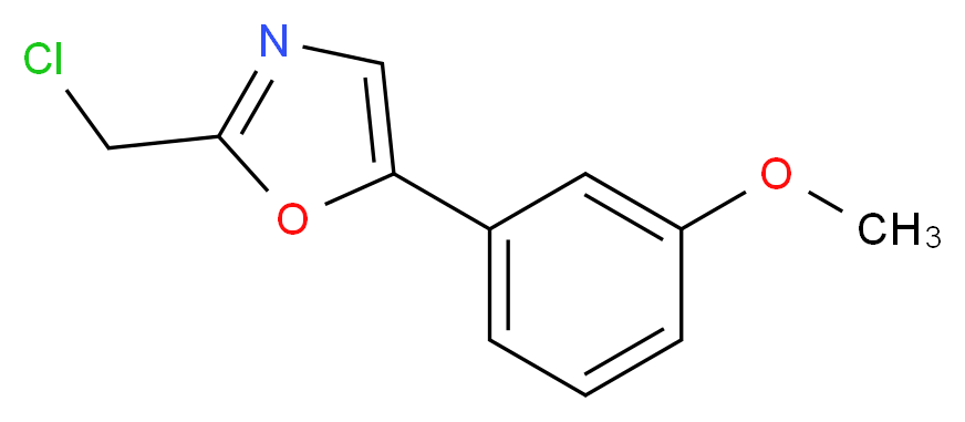 2-(chloromethyl)-5-(3-methoxyphenyl)-1,3-oxazole_Molecular_structure_CAS_)