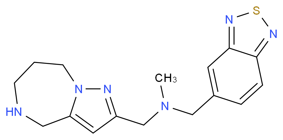 (2,1,3-benzothiadiazol-5-ylmethyl)methyl(5,6,7,8-tetrahydro-4H-pyrazolo[1,5-a][1,4]diazepin-2-ylmethyl)amine_Molecular_structure_CAS_)