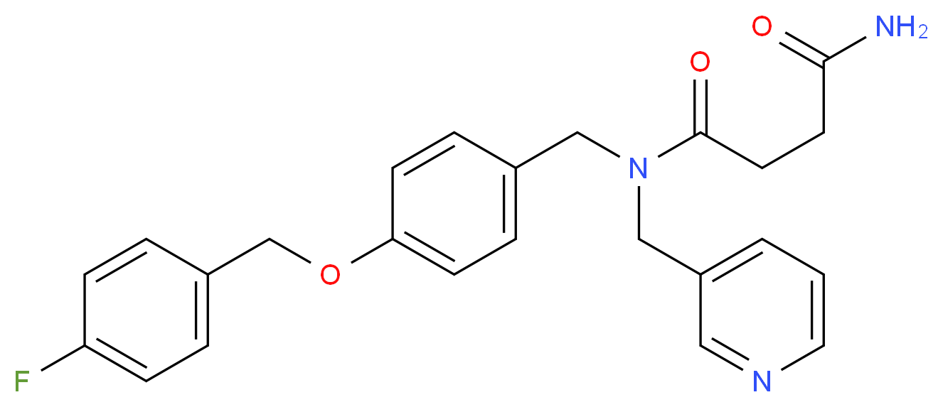 N-{4-[(4-fluorobenzyl)oxy]benzyl}-N-(3-pyridinylmethyl)succinamide_Molecular_structure_CAS_)