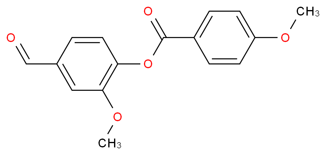 4-Formyl-2-methoxyphenyl 4-methoxybenzoate_Molecular_structure_CAS_)