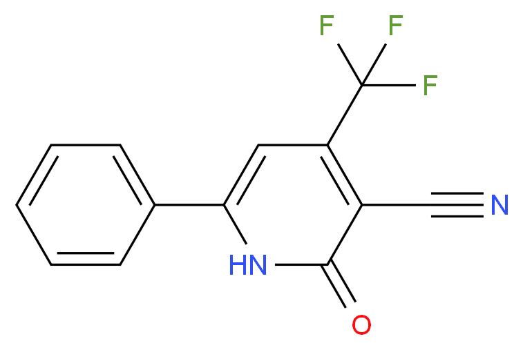 2-Oxo-6-phenyl-4-(trifluoromethyl)-1,2-dihydro-3-pyridinecarbonitrile_Molecular_structure_CAS_3335-44-2)