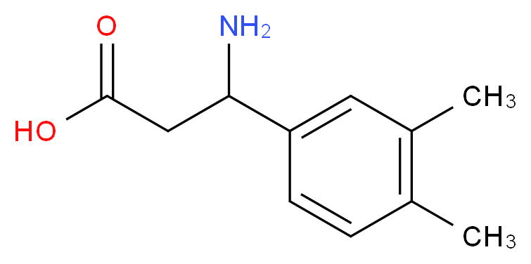 3-Amino-3-(3,4-dimethylphenyl)propanoic acid_Molecular_structure_CAS_)
