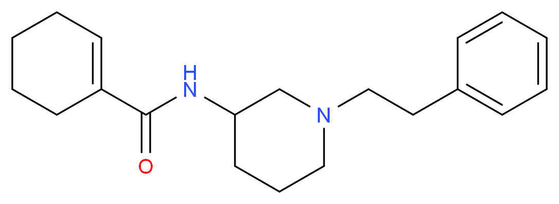 N-[1-(2-phenylethyl)-3-piperidinyl]-1-cyclohexene-1-carboxamide_Molecular_structure_CAS_)