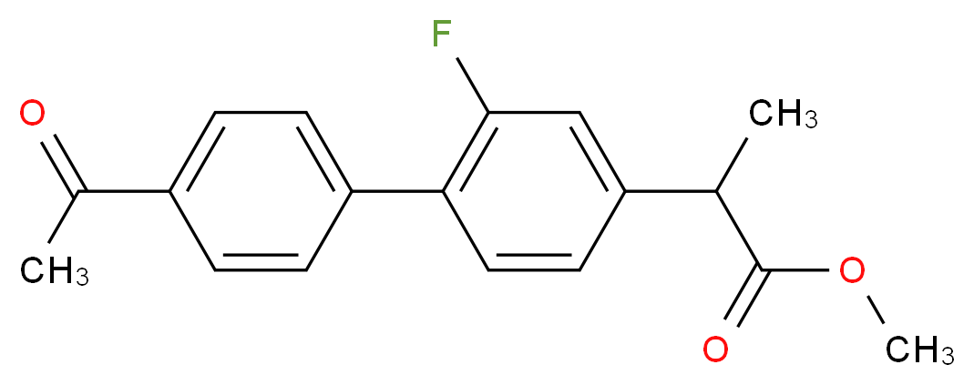 methyl 2-(4'-acetyl-2-fluorobiphenyl-4-yl)propanoate_Molecular_structure_CAS_215175-83-0)