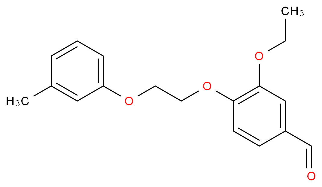 3-Ethoxy-4-(2-m-tolyloxy-ethoxy)-benzaldehyde_Molecular_structure_CAS_)