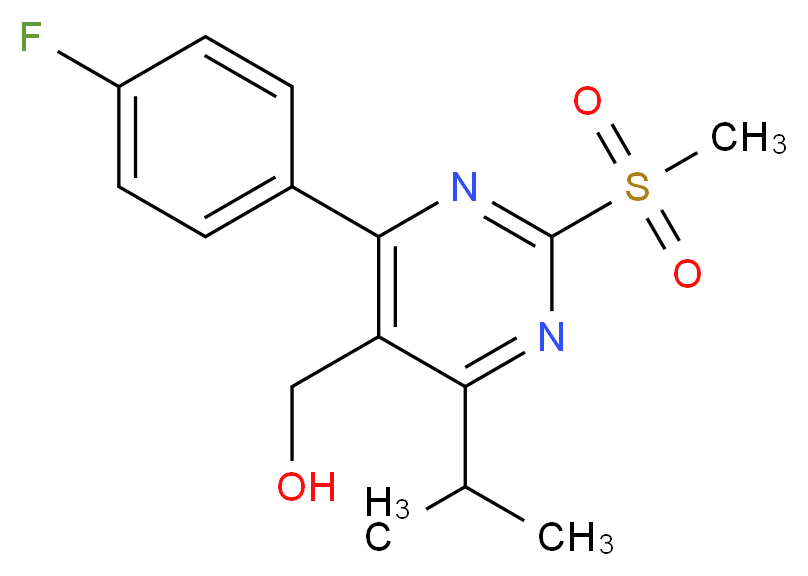 4-(4-Fluorophenyl)-5-hydroxymethyl-6-isopropyl-2-methylsulfonylpyrimidine_Molecular_structure_CAS_849470-59-3)
