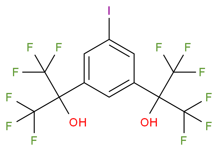 2,2'-(5-Iodobenzene-1,3-diyl)bis(1,1,1,3,3,3-hexafluoropropan-2-ol)_Molecular_structure_CAS_53173-72-1)