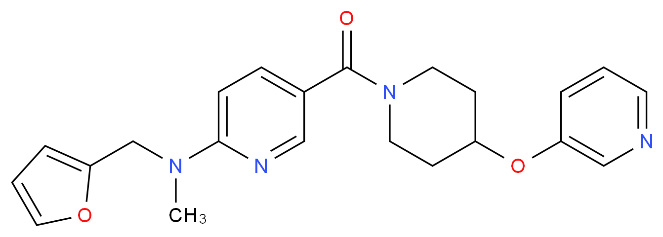 N-(2-furylmethyl)-N-methyl-5-{[4-(3-pyridinyloxy)-1-piperidinyl]carbonyl}-2-pyridinamine_Molecular_structure_CAS_)