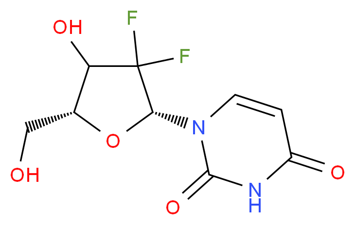 2',2'-Difluoro-2'-deoxyuridine_Molecular_structure_CAS_114248-23-6)