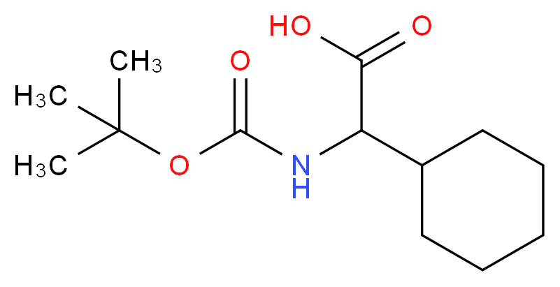 2-{[(tert-butoxy)carbonyl]amino}-2-cyclohexylacetic acid_Molecular_structure_CAS_)