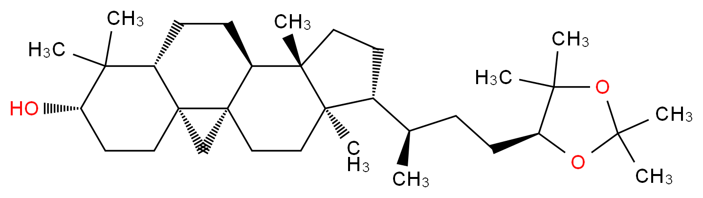 Cycloartane-3,24,25-triol 24,25-acetonide_Molecular_structure_CAS_57576-31-5)