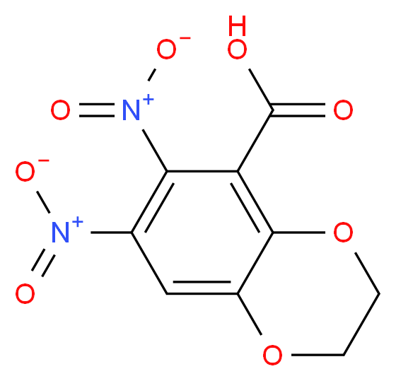 6,7-dinitro-2,3-dihydro-1,4-benzodioxine-5-carboxylic acid_Molecular_structure_CAS_)