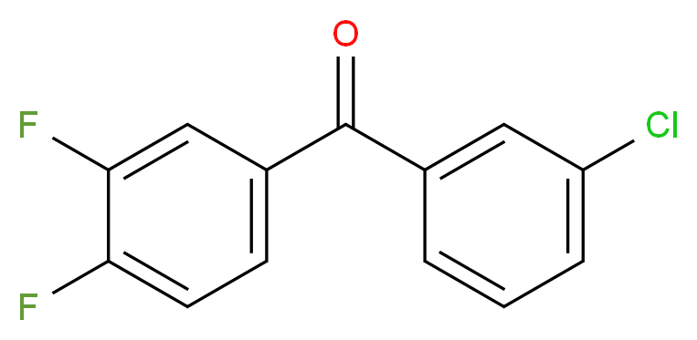 3-Chloro-3',4'-difluorobenzophenone 97%_Molecular_structure_CAS_)