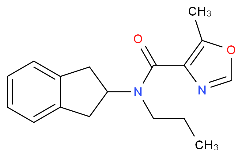 N-(2,3-dihydro-1H-inden-2-yl)-5-methyl-N-propyl-1,3-oxazole-4-carboxamide_Molecular_structure_CAS_)