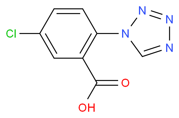 5-Chloro-2-(1H-tetrazol-1-yl)benzoic acid_Molecular_structure_CAS_449758-26-3)