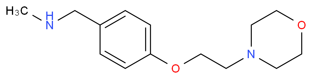 N-methyl-N-[4-(2-morpholin-4-ylethoxy)benzyl]amine_Molecular_structure_CAS_852180-77-9)