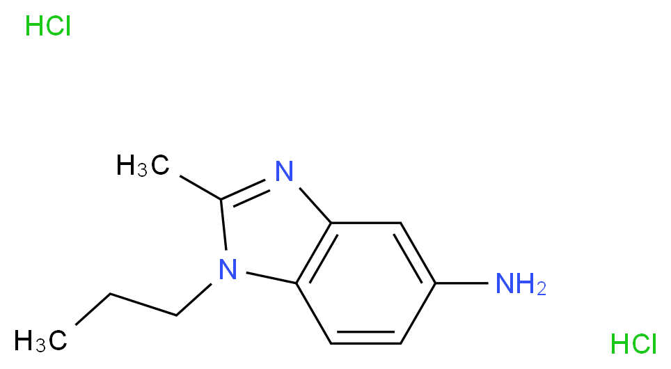 2-Methyl-1-propyl-1H-benzimidazol-5-amine dihydrochloride_Molecular_structure_CAS_)
