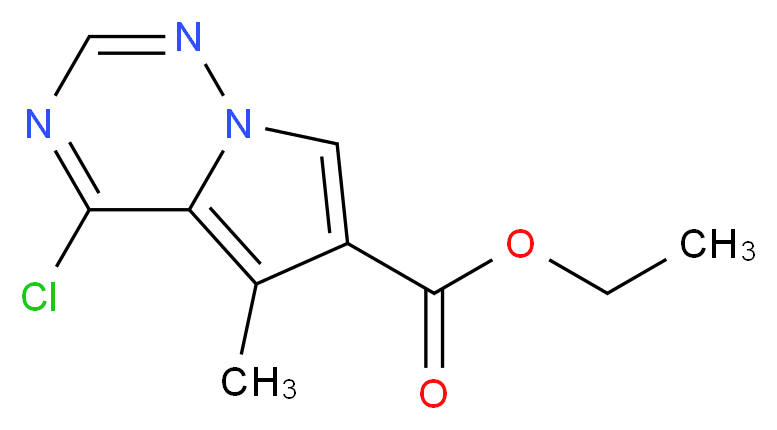 Ethyl 4-chloro-5-methylpyrrolo[1,2-f][1,2,4]triazine-6-carboxylate_Molecular_structure_CAS_427878-41-9)