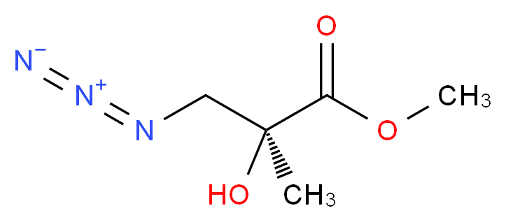 (2S)-3-Azido-2-hydroxy-2-methyl-propanoic Acid Methyl Ester_Molecular_structure_CAS_549504-45-2)