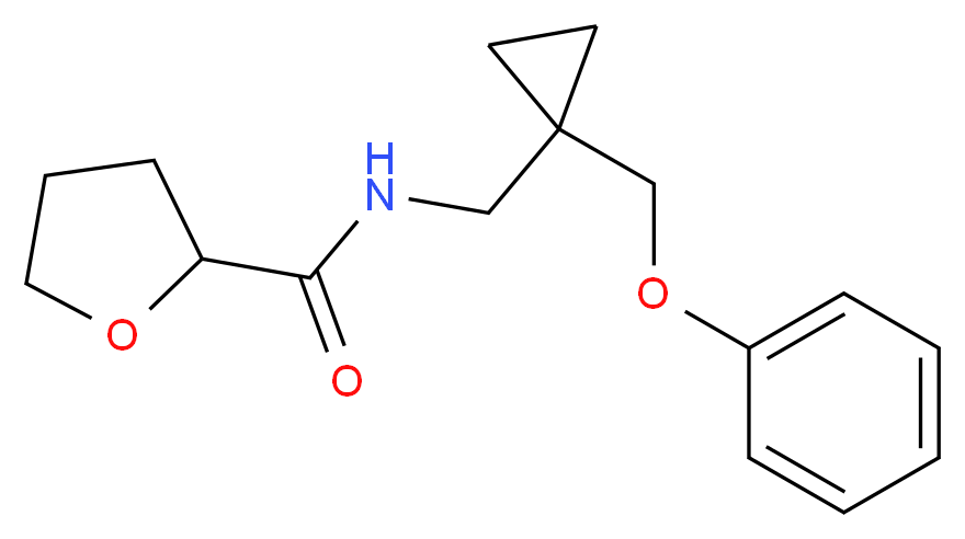 N-{[1-(phenoxymethyl)cyclopropyl]methyl}tetrahydrofuran-2-carboxamide_Molecular_structure_CAS_)