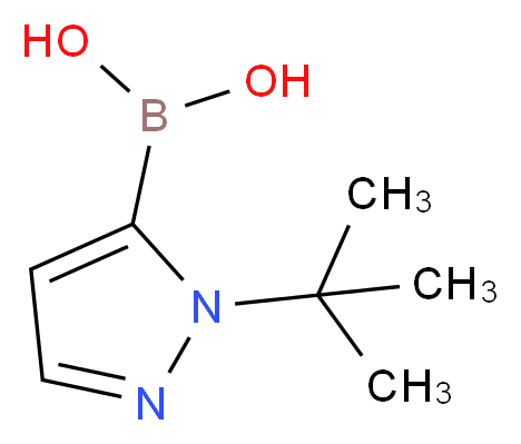 1-TERT-BUTYL-1H-PYRAZOLE-5-BORONIC ACID_Molecular_structure_CAS_)