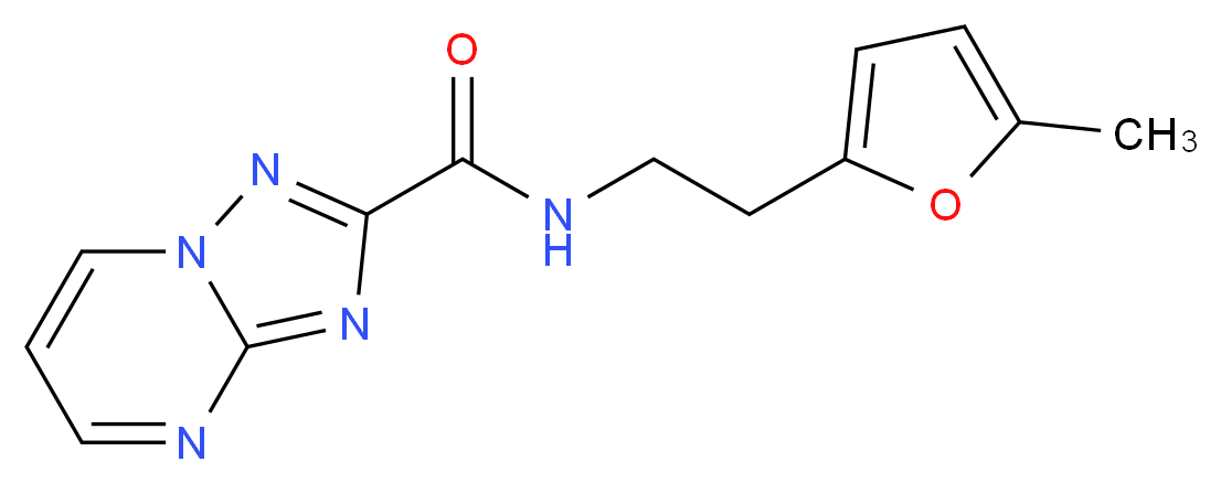 N-[2-(5-methyl-2-furyl)ethyl][1,2,4]triazolo[1,5-a]pyrimidine-2-carboxamide_Molecular_structure_CAS_)