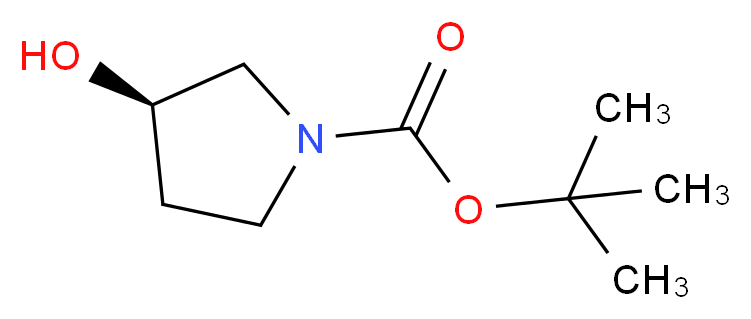 (R)-(-)-1-Boc-3-hydroxypyrrolidine_Molecular_structure_CAS_109431-87-0)
