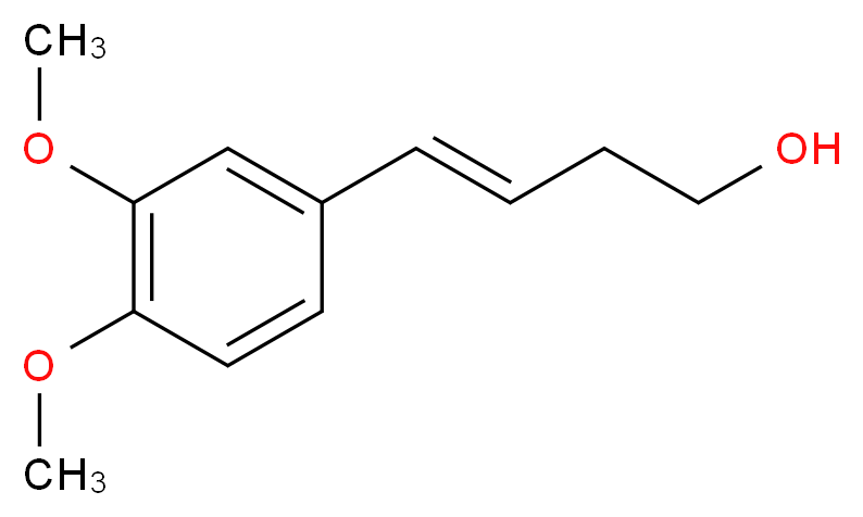 4-(3,4-Dimethoxyphenyl)-3-buten-1-ol_Molecular_structure_CAS_69768-97-4)