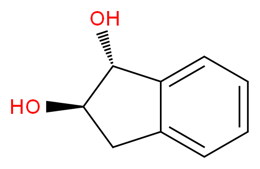 (1R,2R)-indan-1,2-diol_Molecular_structure_CAS_67528-23-8)