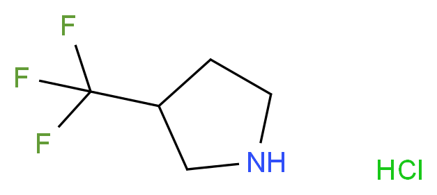 3-Trifluoromethylpyrrolidine hydrochloride_Molecular_structure_CAS_644970-41-2)