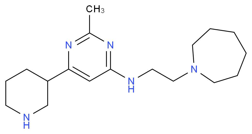 N-(2-azepan-1-ylethyl)-2-methyl-6-piperidin-3-ylpyrimidin-4-amine_Molecular_structure_CAS_)