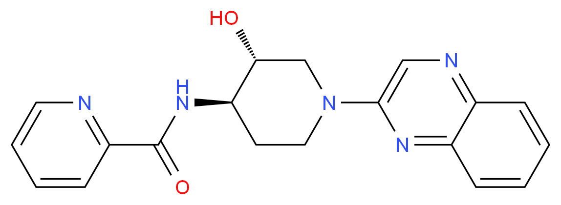 N-[(3R*,4R*)-3-hydroxy-1-quinoxalin-2-ylpiperidin-4-yl]pyridine-2-carboxamide_Molecular_structure_CAS_)