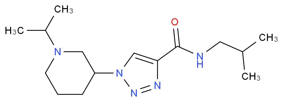 N-isobutyl-1-(1-isopropyl-3-piperidinyl)-1H-1,2,3-triazole-4-carboxamide_Molecular_structure_CAS_)