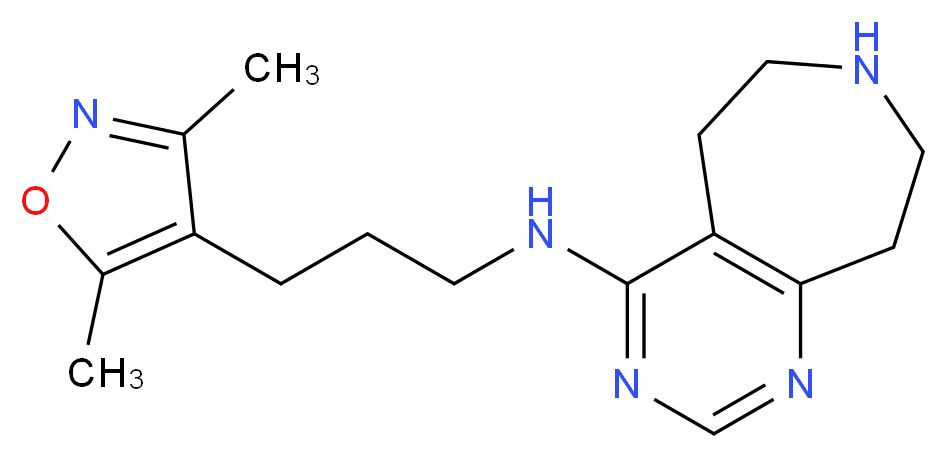N-[3-(3,5-dimethylisoxazol-4-yl)propyl]-6,7,8,9-tetrahydro-5H-pyrimido[4,5-d]azepin-4-amine_Molecular_structure_CAS_)