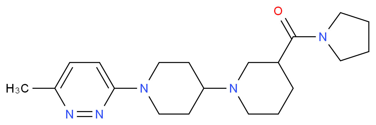 1'-(6-methylpyridazin-3-yl)-3-(pyrrolidin-1-ylcarbonyl)-1,4'-bipiperidine_Molecular_structure_CAS_)