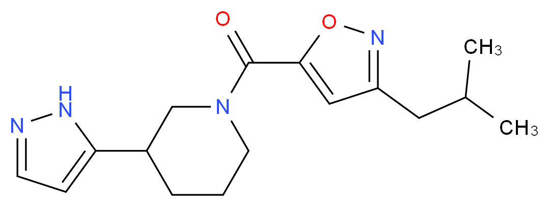 1-[(3-isobutylisoxazol-5-yl)carbonyl]-3-(1H-pyrazol-5-yl)piperidine_Molecular_structure_CAS_)